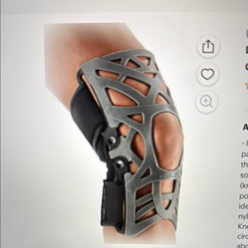 EUC- Donjoy M/L Reaction knee brace. Gray/black